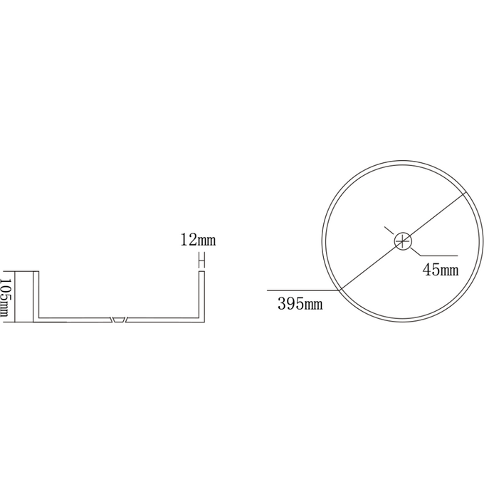 Раковина Mexen Aura 39 MEX-24013930 (39 см, матова), Колір виробника: матовий, фото , изображение 2