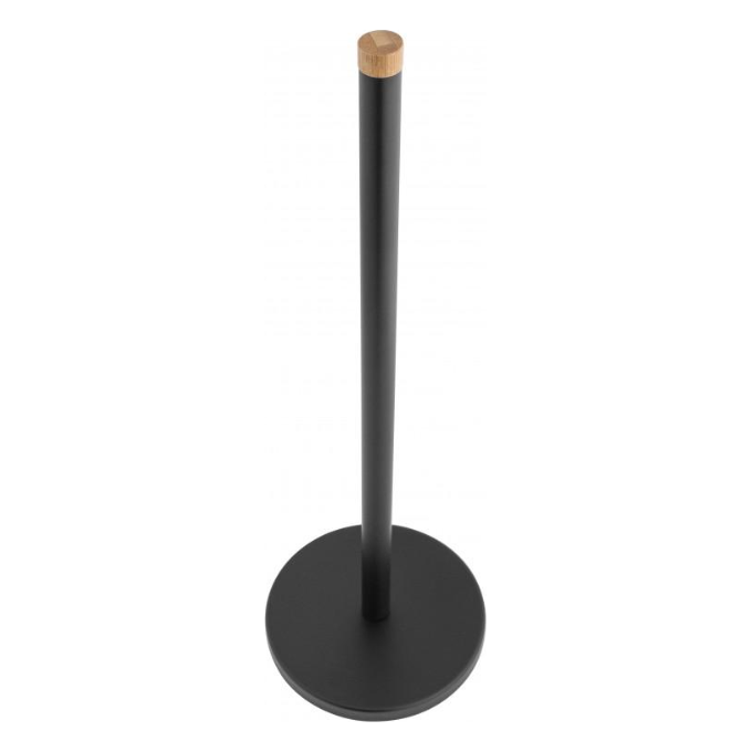Стійка для туалетного паперу Yoka SP1 Black/Bamboo P.SP1-BLK-B (чорна/бамбук), Колір виробника: чорний, бамбук, фото , изображение 3
