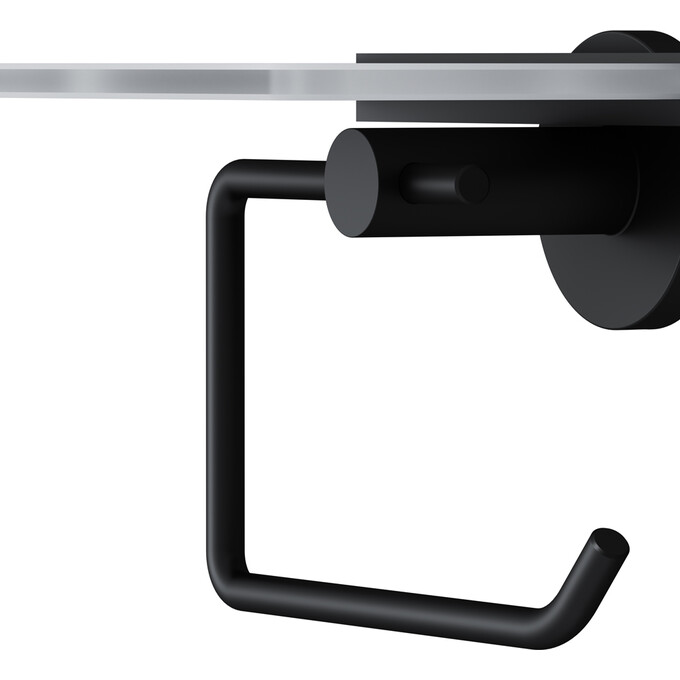 Держатель для туалетной бумаги Am.Pm X-Joy A85A341522 (черный матовый, с полкой), Цвет производителя: черный матовый, фото 7
