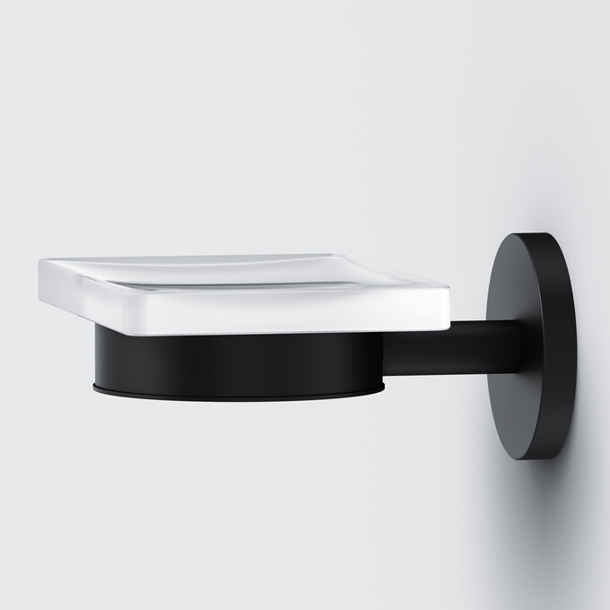 Мыльница Am.Pm X-Joy A85A34222 (черная матовая, настенная), Цвет производителя: черный матовый, фото 5