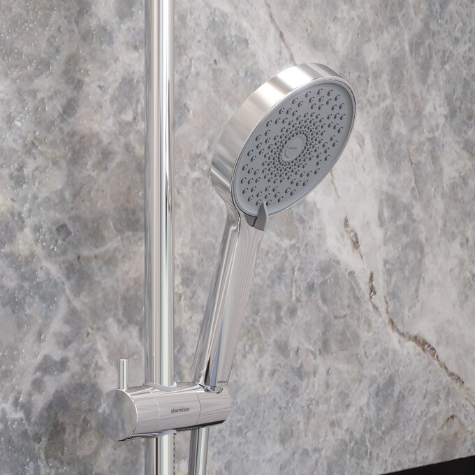 Душевая система Damixa Apollo 947730000 (с полкой и изливом), Цвет производителя: хром, фото 5