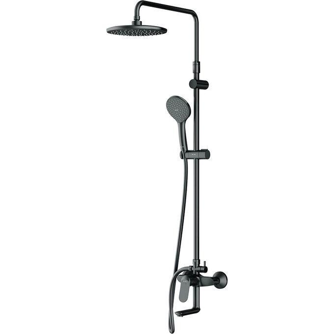 Душевая система Am.Pm Sunny F0785C922 (черная матовая, с изливом), Цвет производителя: черный матовый, фото 