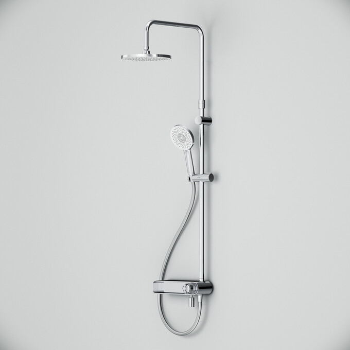 Душевая система Am.Pm X-Joy F0785A700 (с полкой и изливом), Цвет производителя: хром, фото 6