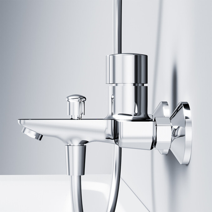 Змішувач для ванни Am.Pm X-Joy TouchReel F85A10500, Колір виробника: хром, фото , изображение 10