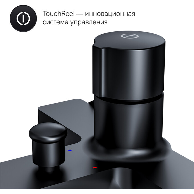 Змішувач для ванни Am.Pm X-Joy TouchReel F85A10522 (чорний матовий), Колір виробника: чорний матовий, фото , изображение 8
