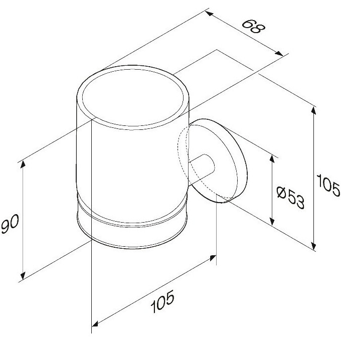 Стакан для зубных щеток Am.Pm X-Joy A85A34322 (черный матовый, настенный), Цвет производителя: черный матовый, фото 7