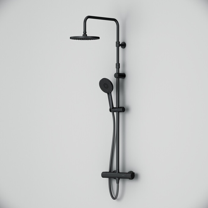 Душевая система с термостатом Am.Pm X-Joy F0785A422 (черная матовая), Цвет производителя: черный матовый, фото 9