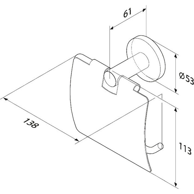 Держатель для туалетной бумаги Am.Pm X-Joy A85A341422 (черный матовый, с крышкой), Цвет производителя: черный матовый, фото 8