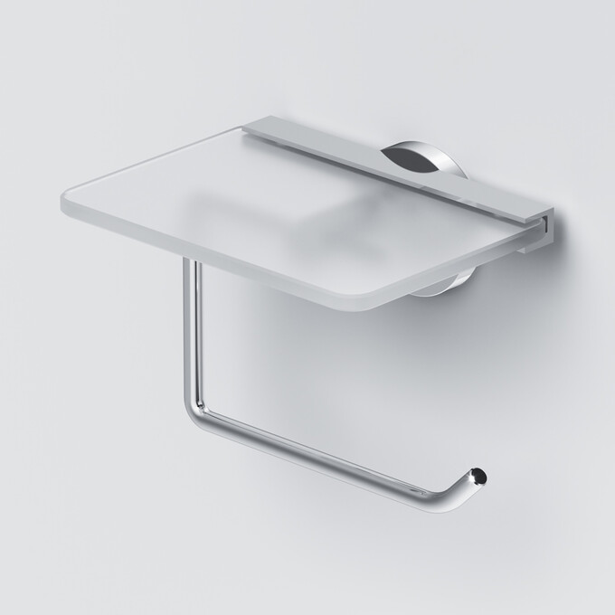 Держатель для туалетной бумаги Am.Pm X-Joy A85A341500 (с полкой), Цвет производителя: хром, фото 4