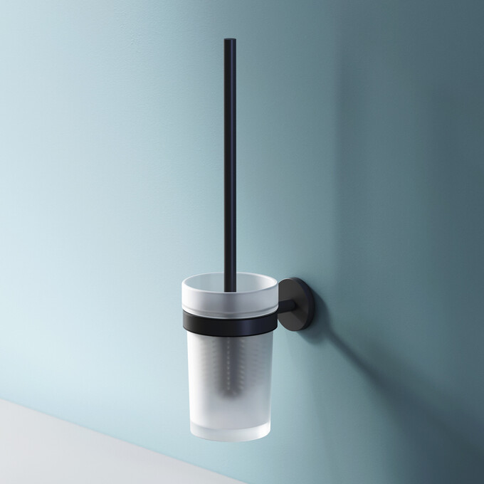 Ершик для унитаза Am.Pm X-Joy A85A33322 (черный матовый, настенный), Цвет производителя: черный матовый, фото 2