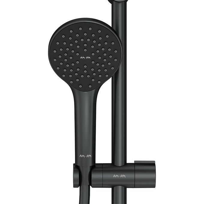 Душевая система Am.Pm Sunny F0785C922 (черная матовая, с изливом), Цвет производителя: черный матовый, фото 7