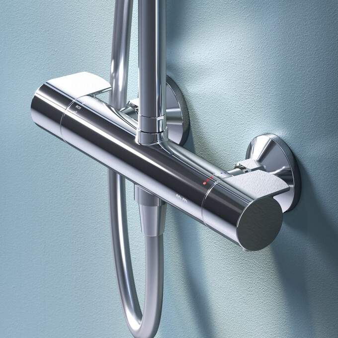 Душевая система с термостатом Am.Pm X-Joy F0785A400, Цвет производителя: хром, фото 6