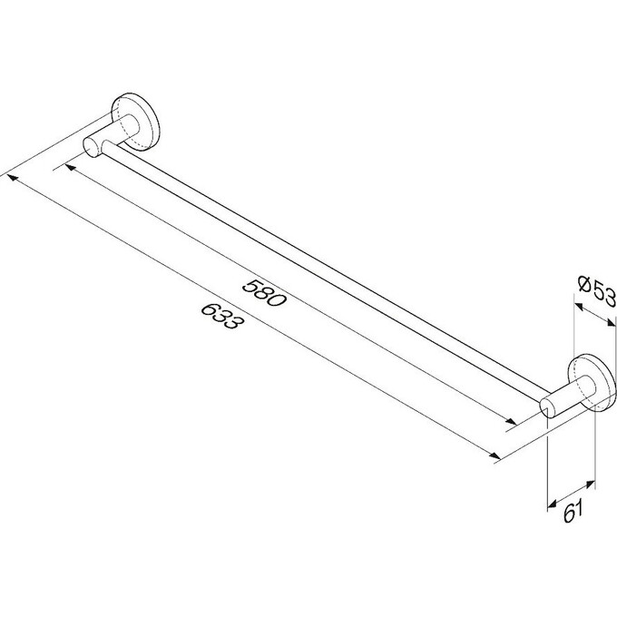 Полотенцедержатель Am.Pm X-Joy A85A346400, Цвет производителя: хром, фото 8