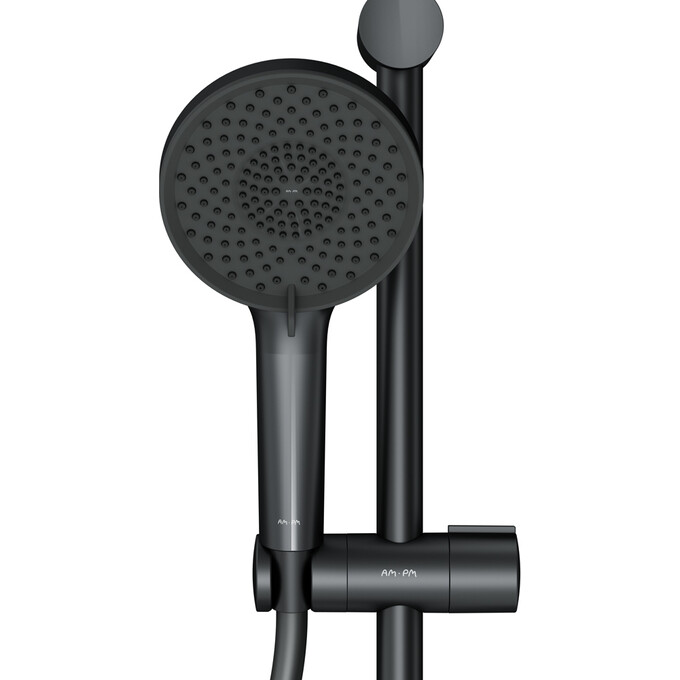 Душевая система Am.Pm X-Joy F0785A722 (черная матовая, с полкой и изливом), Цвет производителя: черный матовый, фото 13