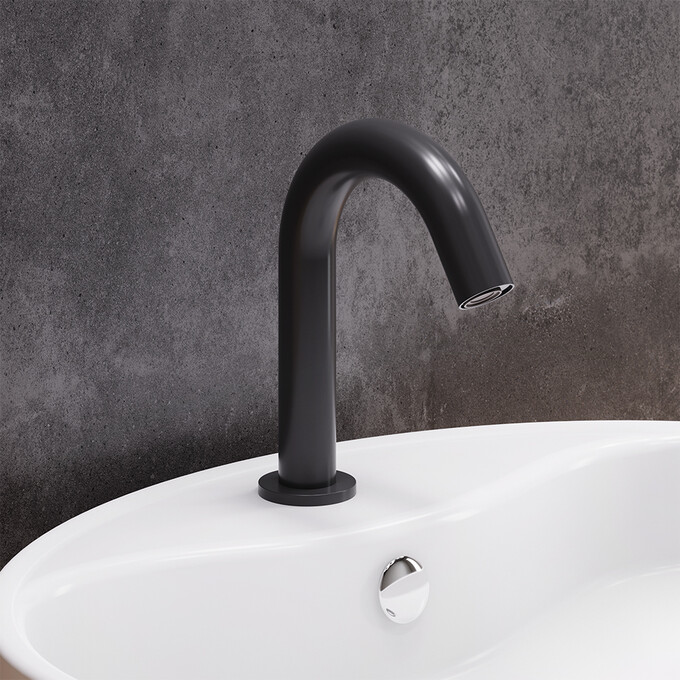 Смеситель для умывальника Damixa Scandinavian Pure 360290300 (черный матовый, сенсорный), Цвет производителя: черный матовый, фото 3