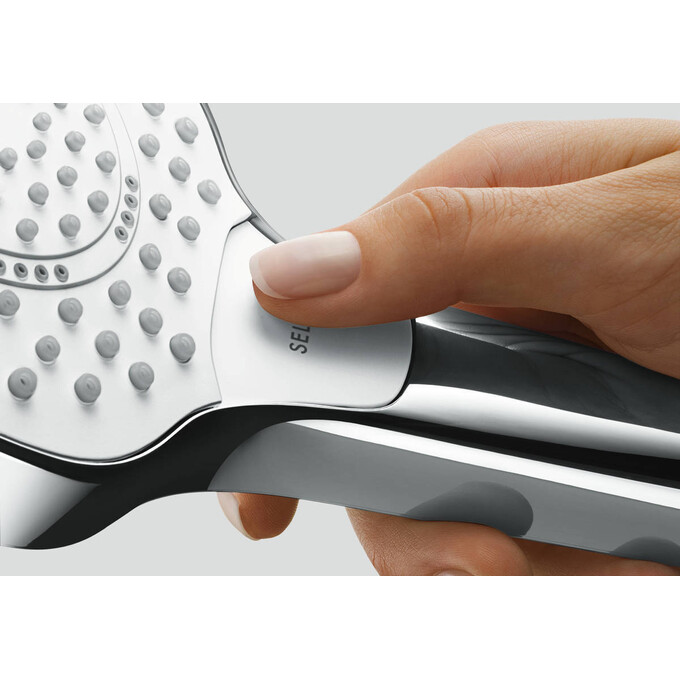 Лейка для душа Hansgrohe Croma Select S 110 Vario EcoSmart White/Chrome 26803400 (белый/хром, трехрежимная), фото 2