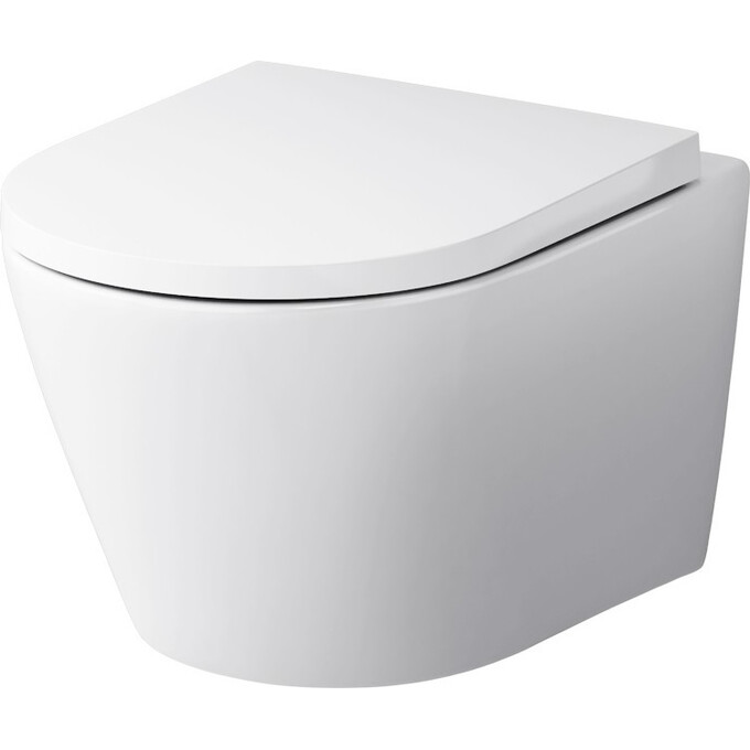 Безободковый подвесной унитаз Am.Pm Sense FlashClean C741701SC (с сиденьем), фото 