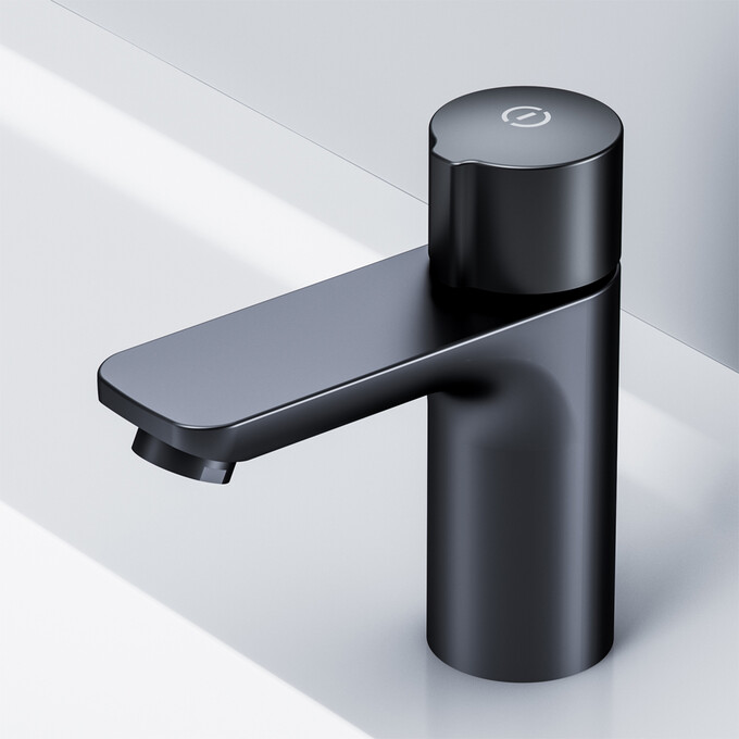 Змішувач для умивальника Am.Pm X-Joy TouchReel F85A02522 (чорний матовий), Колір виробника: чорний матовий, фото , изображение 4