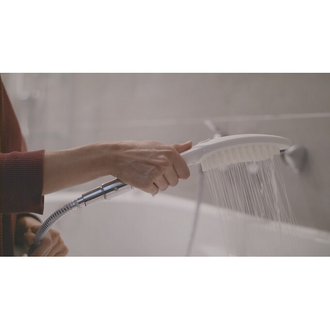 Лейка для душа Hansgrohe DogShower 150 Matt White 26640700 (белая матовая, трехрежимная), фото 3