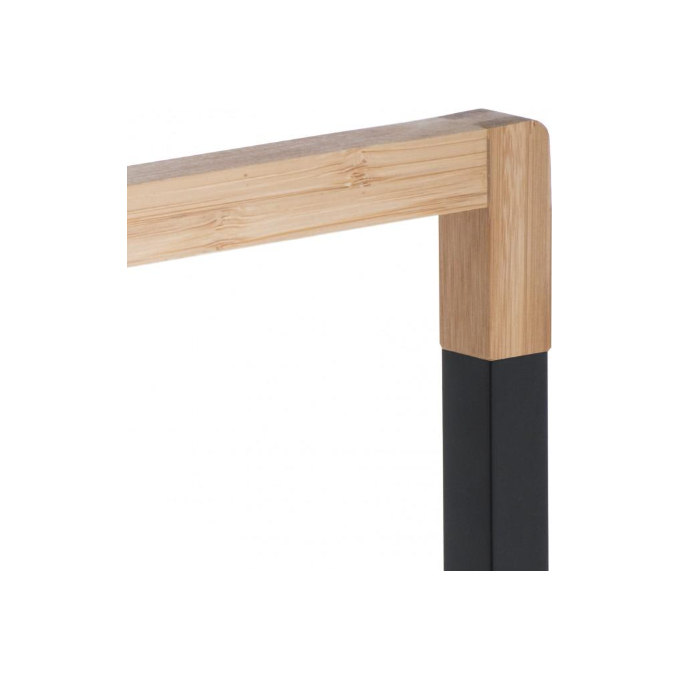 Рушникотримач Yoka Zola Black/Bamboo P.ZOLA-2-BLK (чорний/бамбук, подвійний), фото , изображение 6