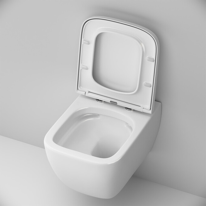 Безободковый подвесной унитаз Am.Pm Gem FlashClean C901701SC (с сиденьем), фото 7