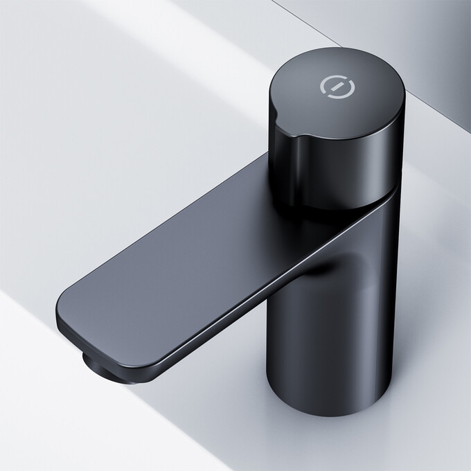 Змішувач для умивальника Am.Pm X-Joy TouchReel F85A02522 (чорний матовий), Колір виробника: чорний матовий, фото , изображение 5