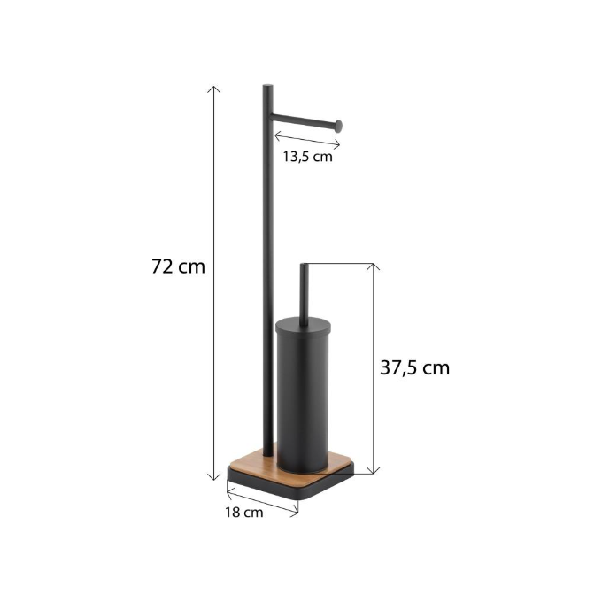 Стійка для аксесуарів Yoka Dyka Black/Bamboo P.DYKA-BLK (чорна/бамбук), фото , изображение 10