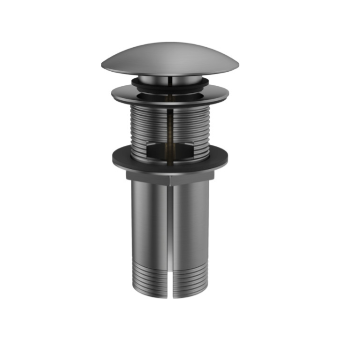 Донный клапан Kohlman Klik-Klak Grafit KOREK EG (графит, с переливом), Цвет производителя: графит, фото 