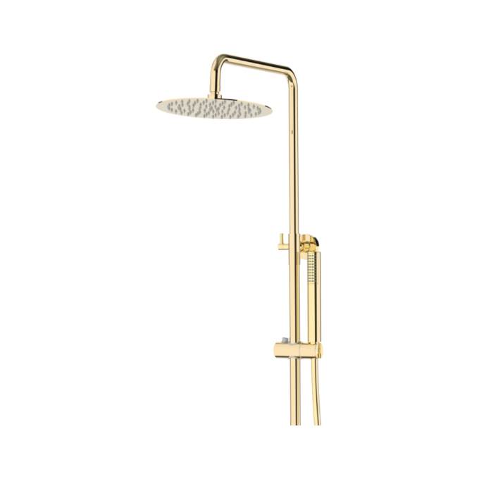 Термостатическая душевая система Corsan Lugo Gold CMN01TGL (золотая), фото 3