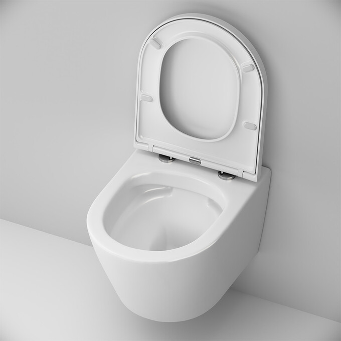 Безободковый подвесной унитаз Am.Pm Sense FlashClean C741701SC (с сиденьем), фото 9