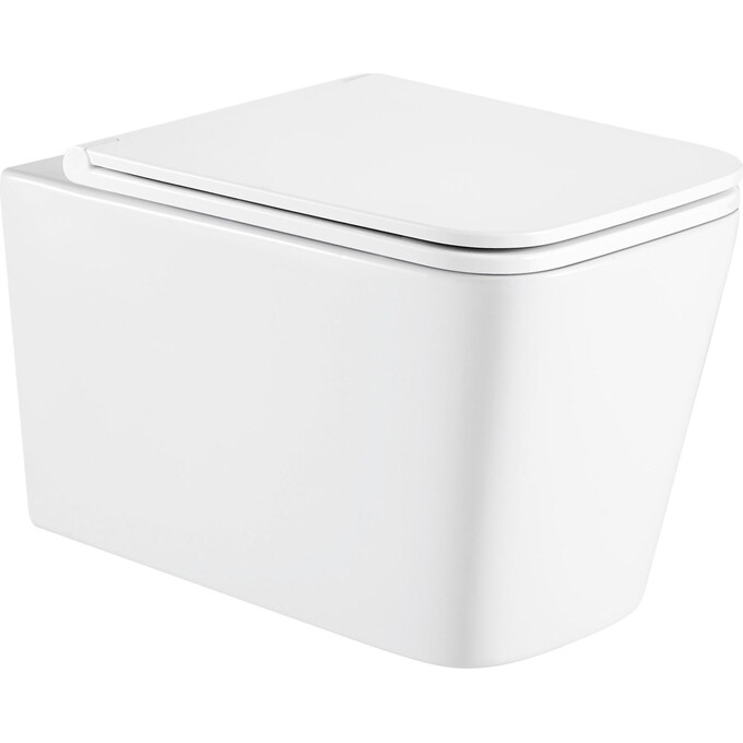 Безободковый подвесной унитаз Imprese Bilovec i11142 (с сиденьем), фото 