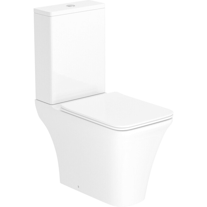 Безободковый унитаз-компакт Imprese Elanta i11545 (с сиденьем), фото 