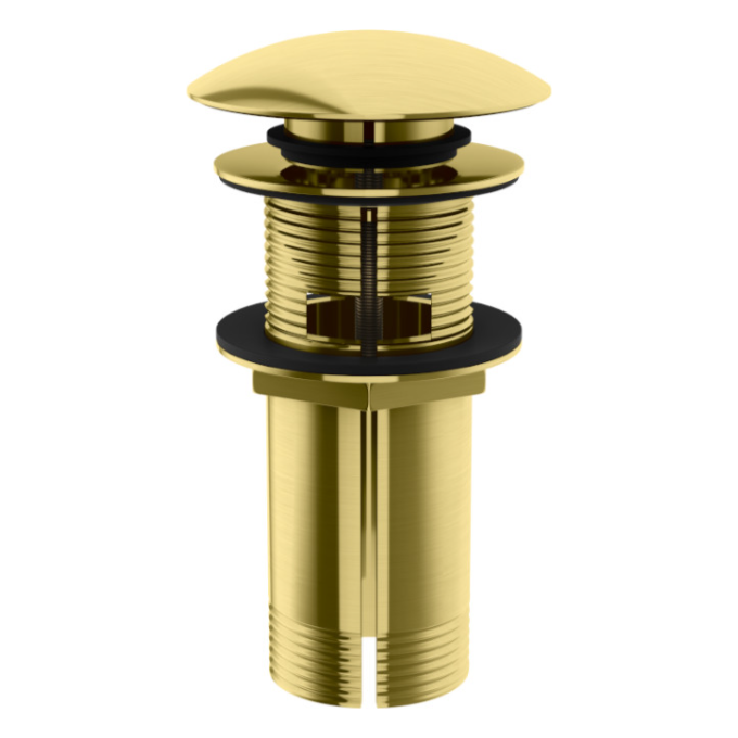 Донный клапан Kohlman Klik-Klak Brushed Gold KOREK EGDB (брашированное золото, с переливом), Цвет производителя: брашированное золото (матовое), фото 