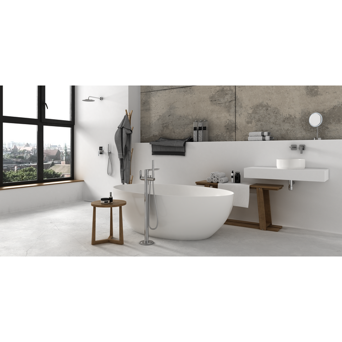 Змішувач прихованого монтажу для раковини Kohlman Experience Chrome QW180E (внутрішня частина в комплекті), Колір виробника: хром, фото , изображение 3