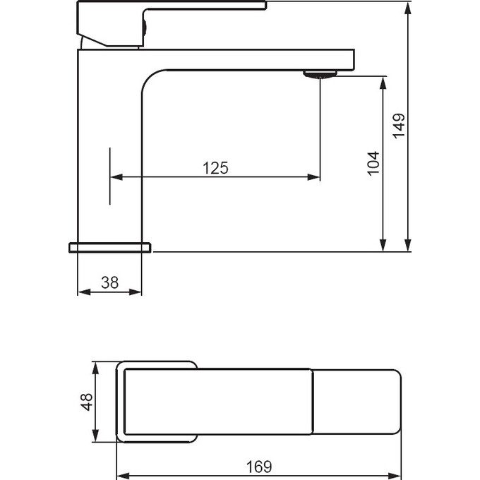 Змішувач для умивальника Damixa Gala 530210300 (чорний матовий), Колір виробника: чорний матовий, фото , изображение 4