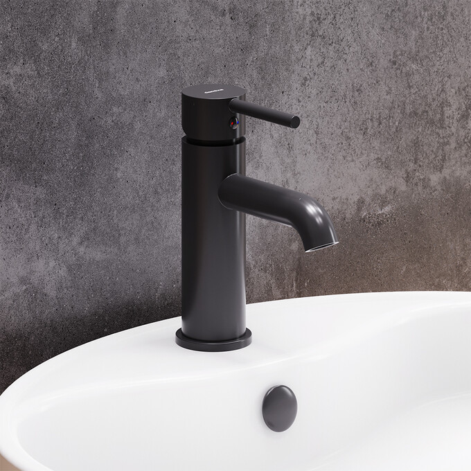 Змішувач для умивальника Damixa Scandinavian Pure 360210300 (чорний матовий), Колір виробника: чорний матовий, фото , изображение 3