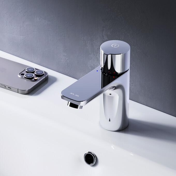 Змішувач для умивальника Am.Pm X-Joy TouchReel F85A02500, Колір виробника: хром, фото , изображение 2