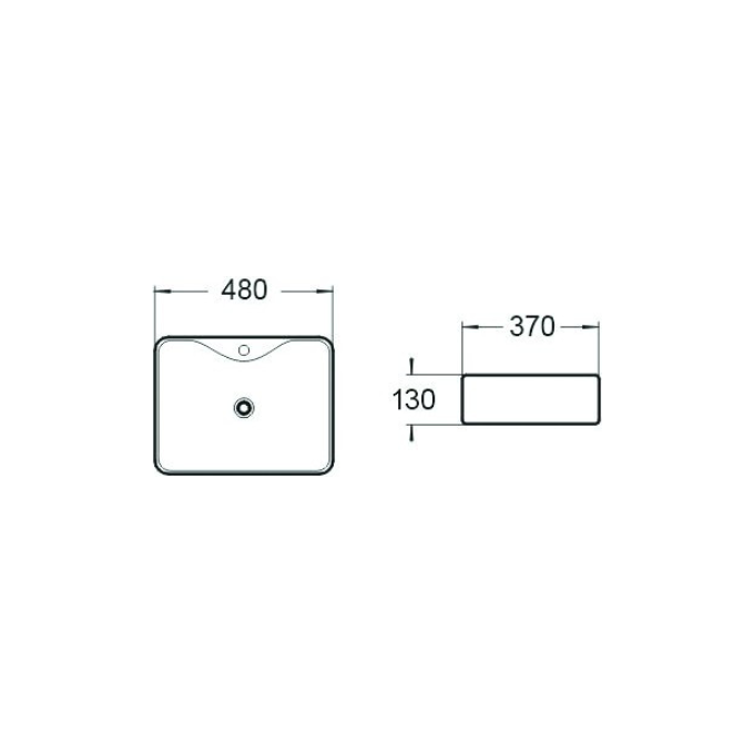Раковина Mexen Eva Grey Mat MEX-21424961 (48x37 см, серая матовая), Цвет производителя: серый матовый, фото 2