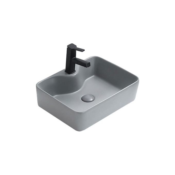 Раковина Mexen Eva Grey Mat MEX-21424961 (48x37 см, серая матовая), Цвет производителя: серый матовый, фото 