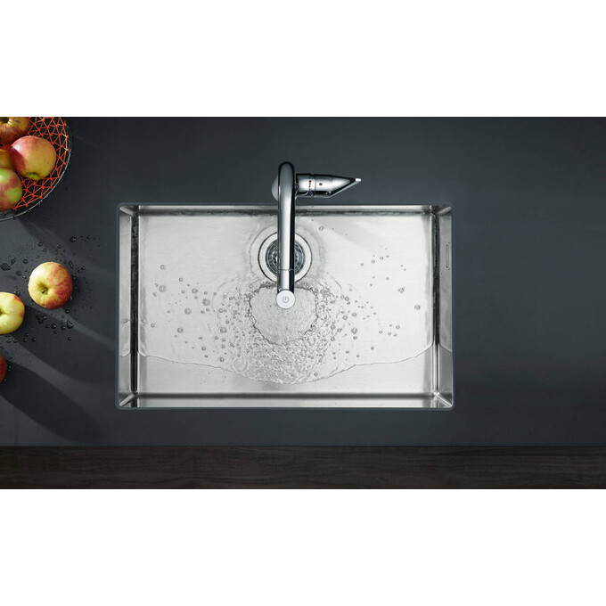 Смеситель для кухни Hansgrohe Metris Select M71 pull-out spout sBox Chrome 73803000 (с выдвижной лейкой), фото 2