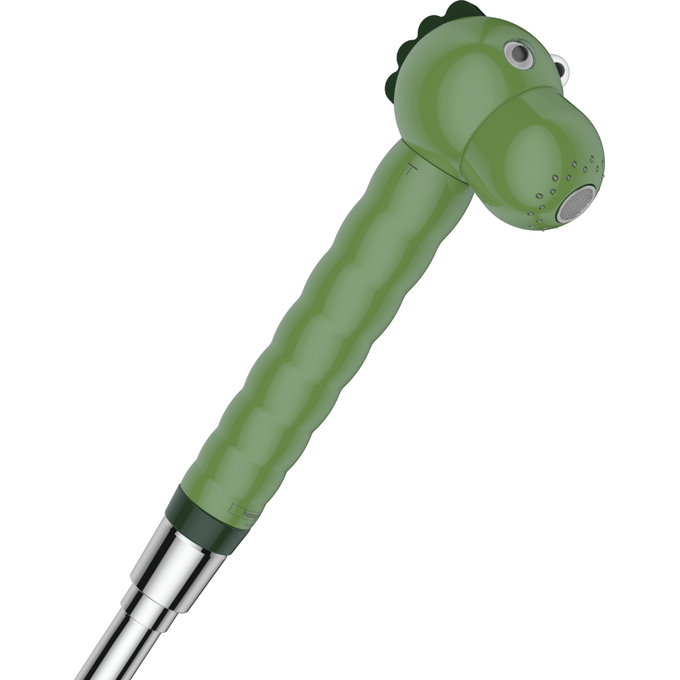 Лейка для душа Hansgrohe Jocolino Crocodile Green 28788570 (зеленая, двухрежимная, детская), фото 