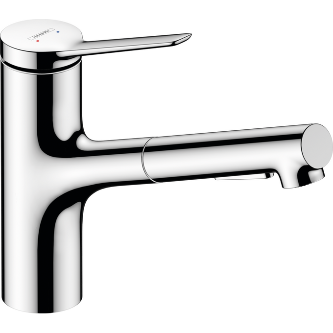 Смеситель для кухни Hansgrohe Zesis M33 Eco pull-out spray Chrome 74810000 (с выдвижной лейкой), фото 
