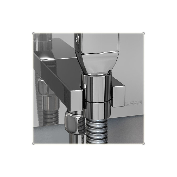 Гигиенический душ со смесителем Kohlman Excelent Chrome QW138H, фото 4