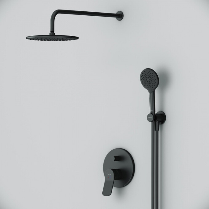 Душевая система Am.Pm X-Joy FB85A1RH22 (черная матовая, скрытого монтажа), Цвет производителя: черный матовый, фото 3