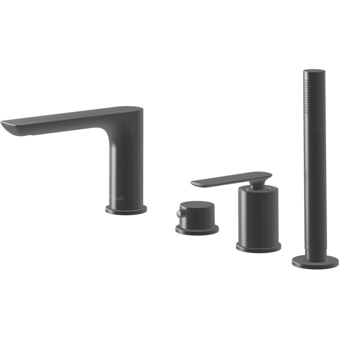 Смеситель на борт ванны Kohlman Experience Black QB244EB (черный матовый, на четыре отверстия), Цвет производителя: черный матовый, фото 