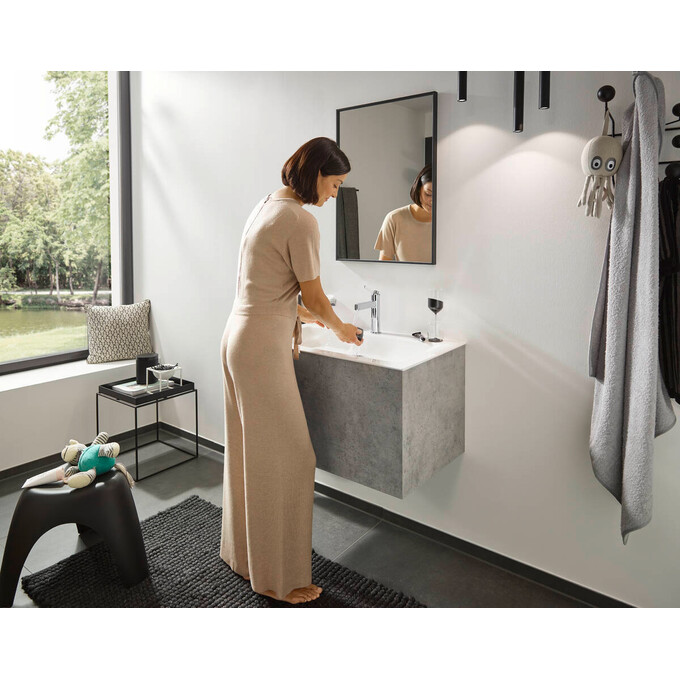 Смеситель для умывальника Hansgrohe Finoris Chrome 76010000 (с донным клапаном), фото 3