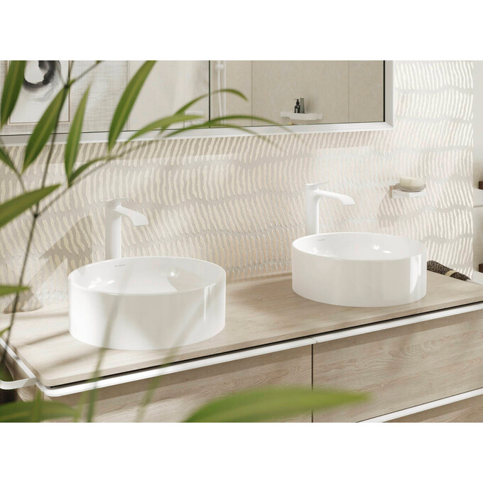 Смеситель для умывальника Hansgrohe Vivenis Matt White 75042700 (белый матовый, высокий), фото 7