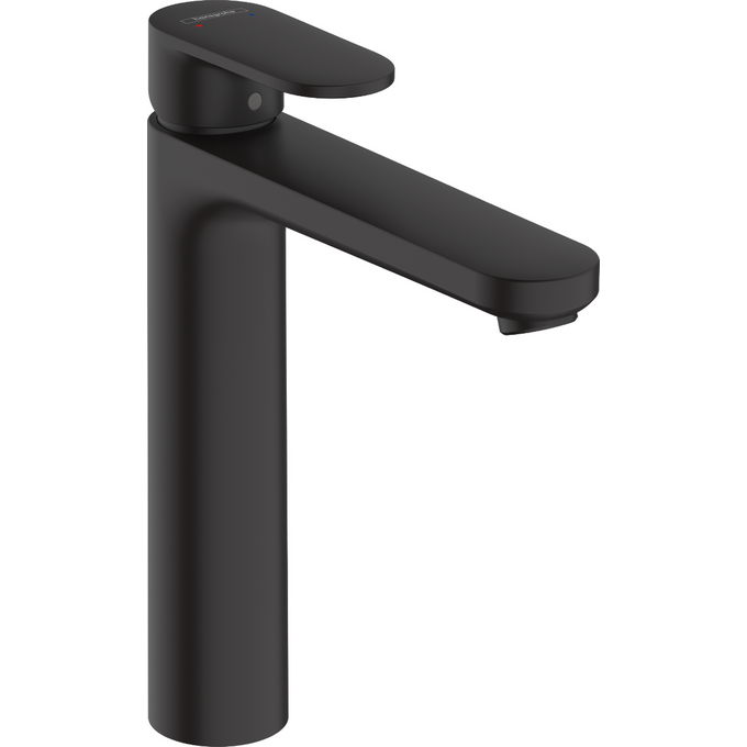 Змішувач для умивальника Hansgrohe Vernis Blend Matt Black 71552670 (чорний матовий, високий, з донним клапаном), фото 