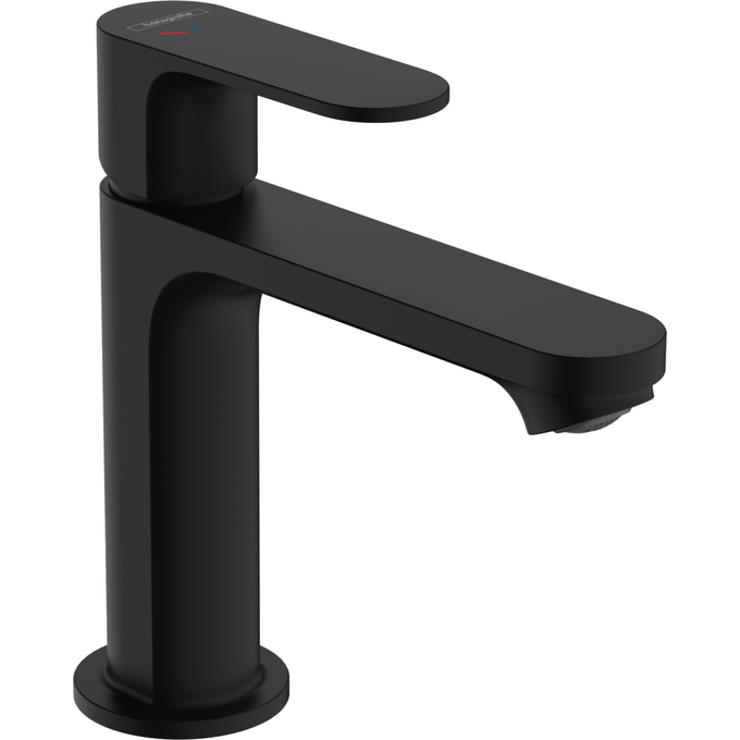 Смеситель для умывальника Hansgrohe Rebris S Coolstart EcoSmart Matt Black 72588670 (черный матовый, с донным клапаном), Цвет производителя: черный матовый, фото 