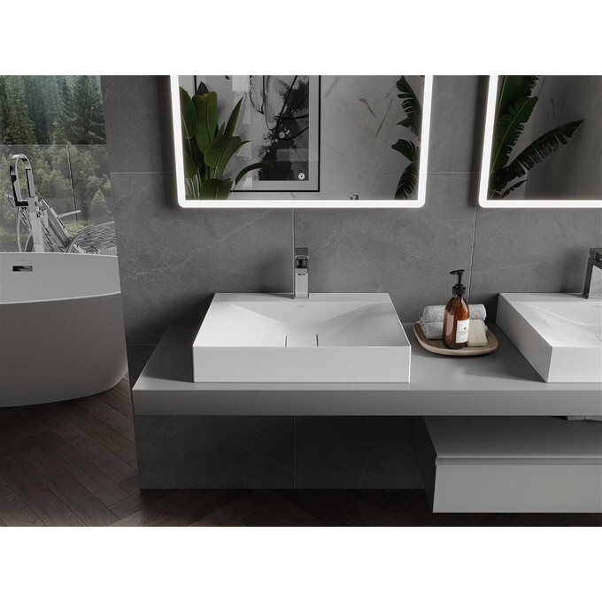 Раковина Mexen Poli 60 MEX-23026001 (60x48 см), Доступные размеры: 60 x 48, Цвет производителя: белый глянец, фото 3